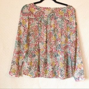 LOFT floral blouse